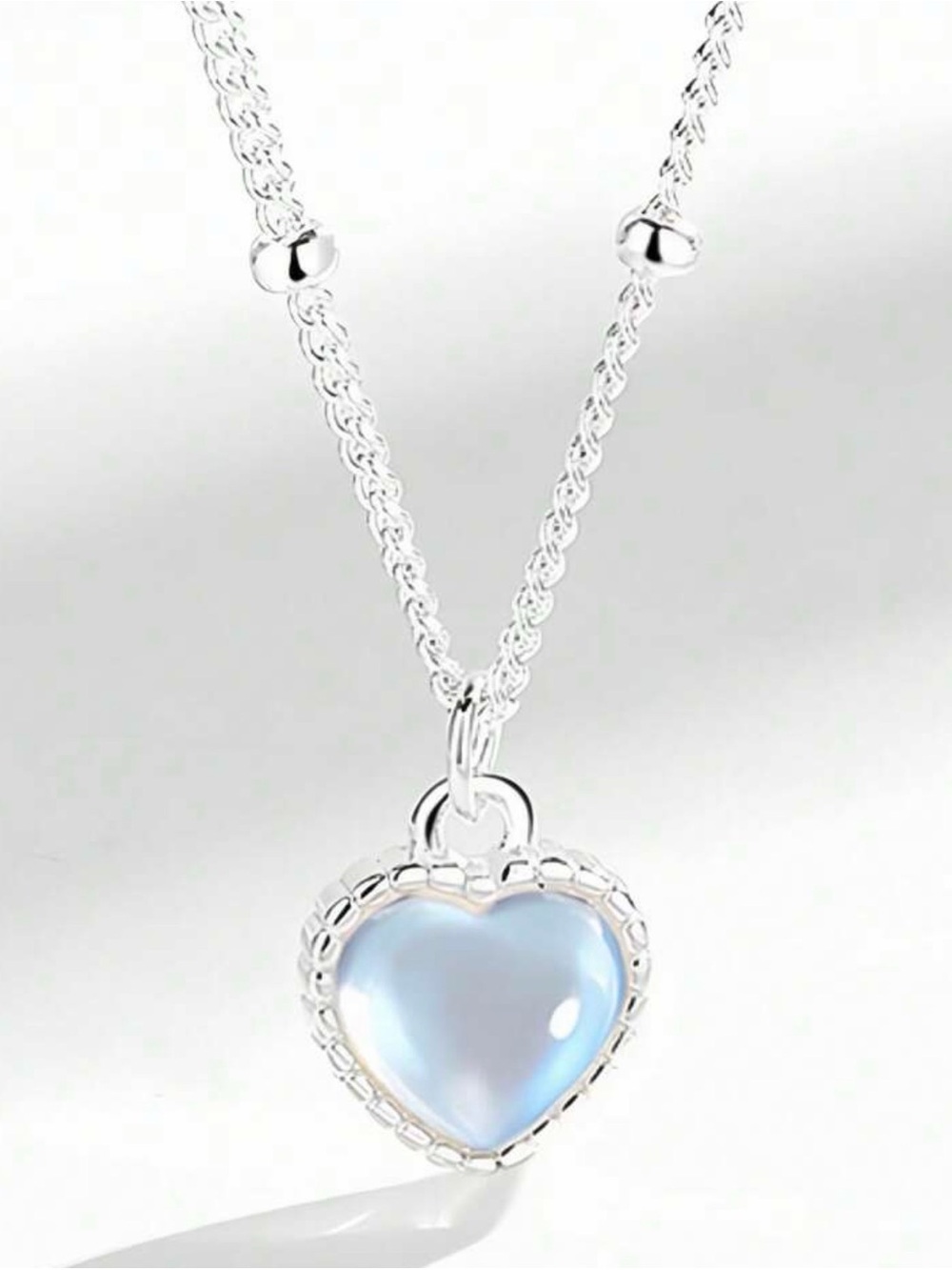 Sterling Silver 925 Heart Pendant Necklace ✨ - Picture 5 of 5